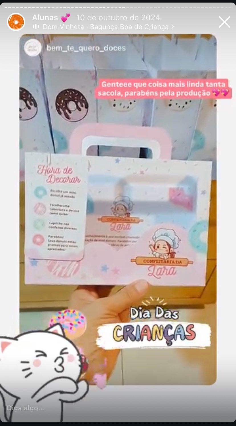 Arquivos de embalagem para imprimir e baixar universo cake donuts mini donuts embalagens passo a passo em pdf canva gratuito editáveis